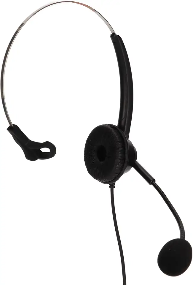 Hidyliu H360-RJ9-VA Telephone Headset for Clear Communication with Noise Canceling Function for Call Centers Offices Black