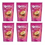 OPEN COCONUT Toasted Coconut Chips | Salted Caramel Chips for Quick & Healthy Snacks | Vegan Chips | 3.17 Oz | 6 Pack