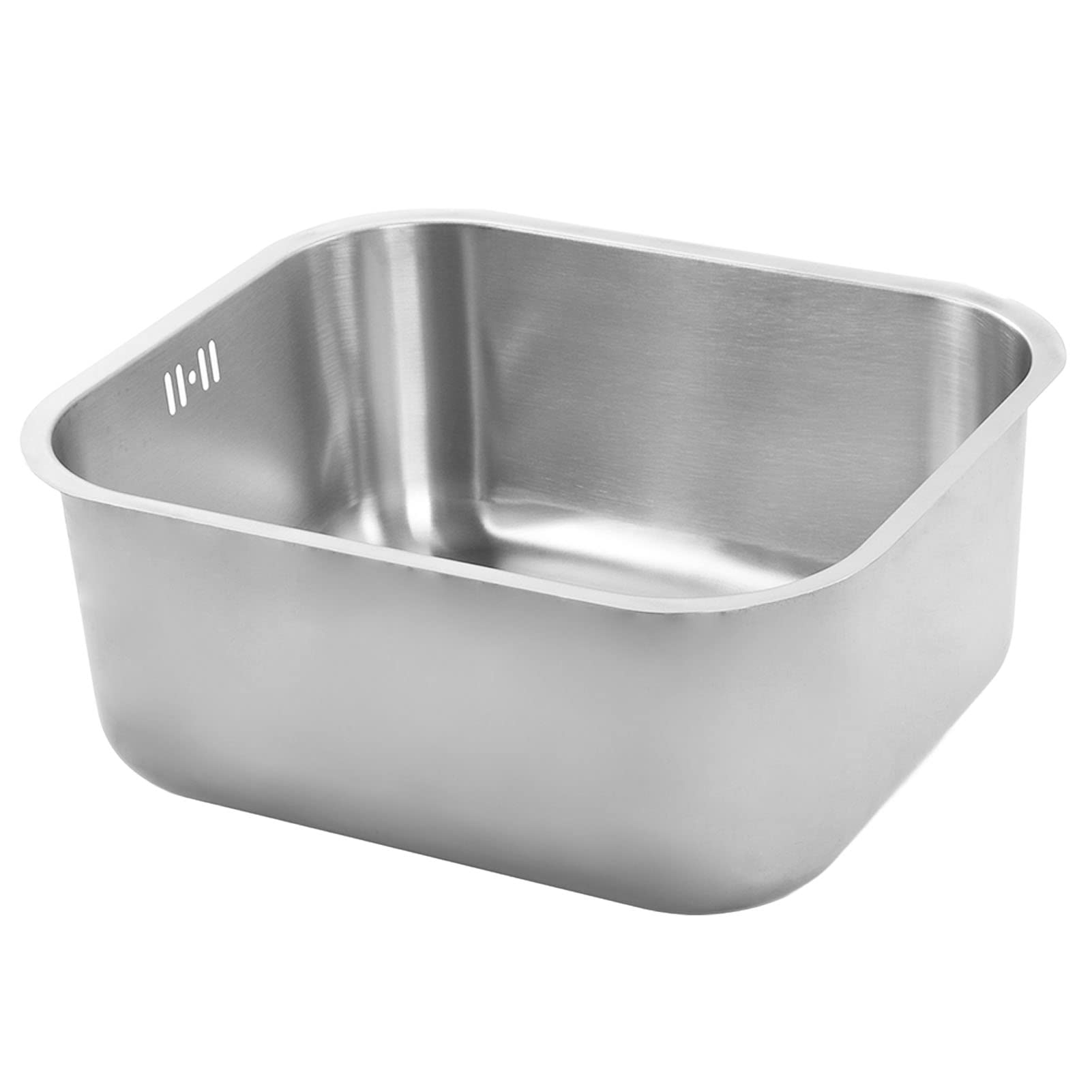 RV umywalka umywalka 430 x 370 x 180 mm stal nierdzewna o dużej pojemności