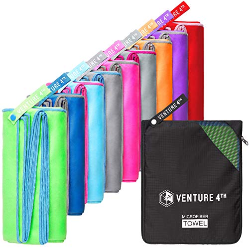VENTURE 4TH Premium Towel for Travelers - Sports Towel: Quick Dry Shammy Towels