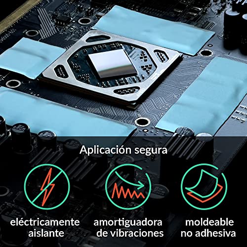 ARCTIC TP-3: Premium Performance Thermal Pad, 100x100x1,0 mm (Apilable hasta 2,0 mm sin pérdida de Rendimiento), 1 Pieza - Pad Termico, Alto Rendimiento, Particularmentesuave, Relleno Ideal de Huecos - imagen 5