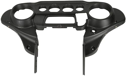 Miniatura 3 de Cubierta del velocímetro Carcasa interior exterior de nido de abeja negro con efecto decolorado CROMO PERSONALIZADO Compatible con Harley Touring