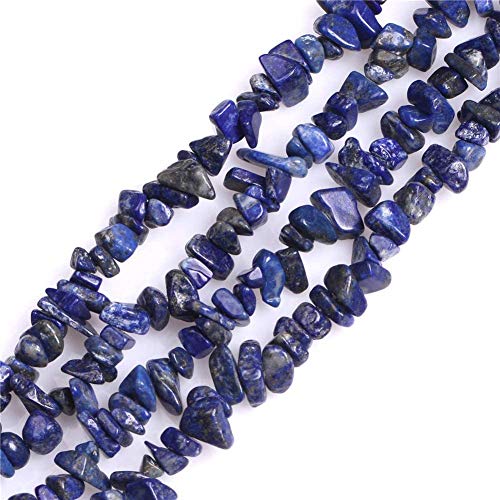 Image of 5-8mm Lapis Lazuli Chips Natural Chip Stone Beads for Jewelry Making