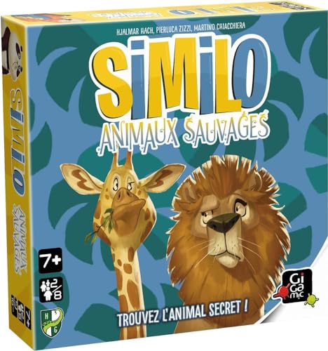 Gigamic - SIMILO Animaux Sauvages - Jeu de déduction coopératif pour Toute la Famille - A partir de 7 Ans.