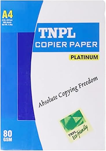 TNPL A4 COPIER PAPER 80 GSM 500 SHEETS - 1 REAM
