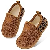 Baby Sock Shoes Toddler Girl Boy House Slippers Grip Moccasin Slippers Winter Slip On Hard Bottom Socks 12-18 Months Size 4.5-5
