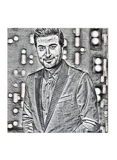 Majid Al-Muhandis MDF Wall Art Multicolour 30x30centimeter