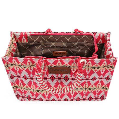 Montana West Wrangler Tote Bag Western Satchel Bags for Women with Braided Rope Handles4