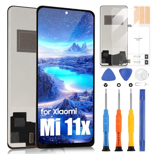 Écran LCD pour Xiaomi Mi 11i 11x Pro Noir avec Châssis Kit Réparation