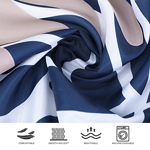 Didihou Blue Shower Curtain For Bathroom Waterproof Polyester Fabric Floral Shower Curtain Dahlia Flower Print Decorative Teal Bathroom Curtain Set With Hooks 72"X72" #TOP3
