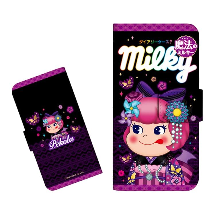 Amazon.co.jp: 手帳型 スマホケース キャラクター お菓子 不二家 ペコ 