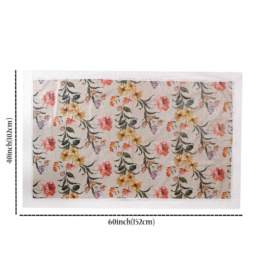 Image of Dakshya Industries PVC Waterproof Center Table Cover 40 x 60 Inch | Rectangle Coffee Table Cover | Spill Proof Oil Resistant Dustproof Heat Resistant Wipe Clean