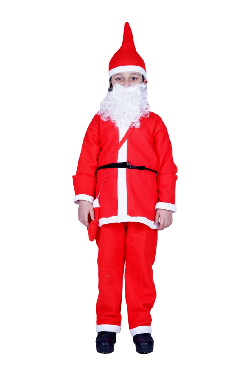 ITSMYCOSTUME Santa Claus Costume Dress Kids Baby Boys & Girls Christmas Costume Complete Set of 6(Jacket,Pant,Hat,Pouch,Beard,Belt) Red (B0BNK543GB) Amazon Price History, Amazon Price Tracker