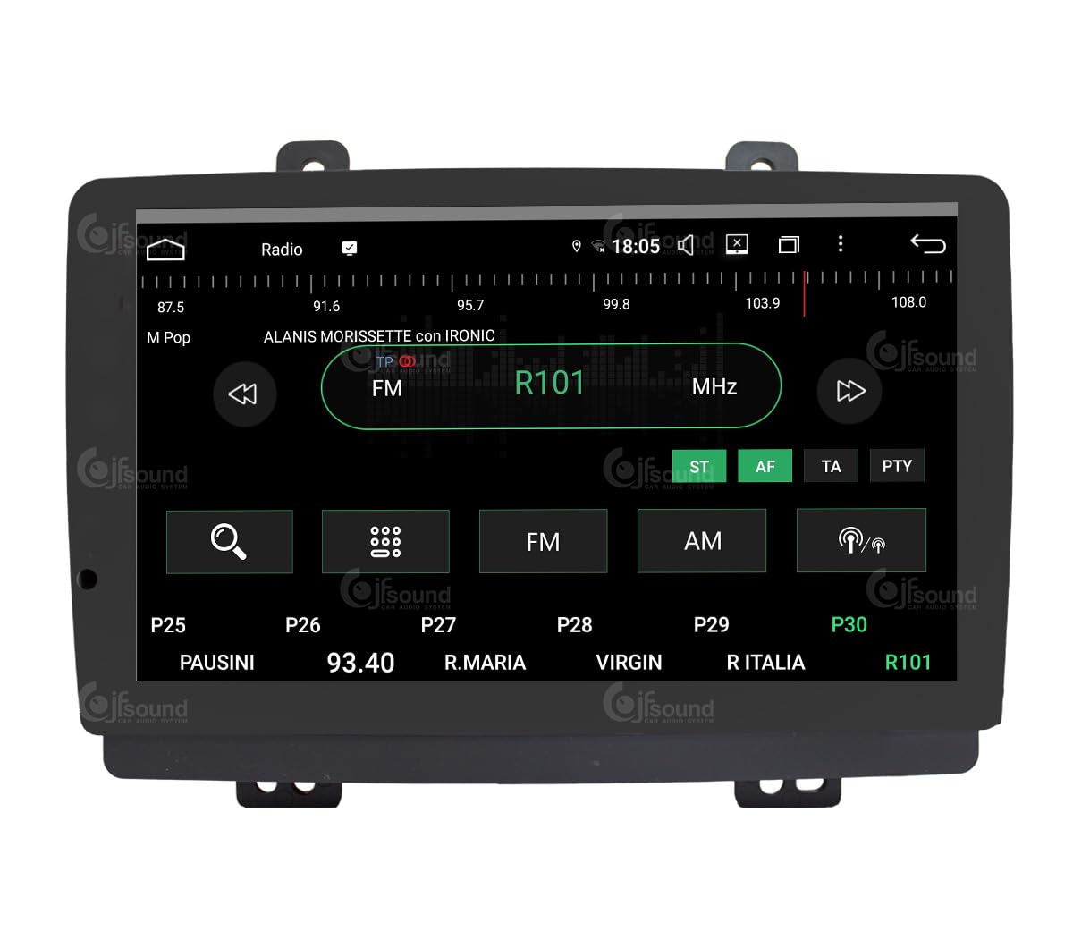 JF Sound - Autoradio Android JF-039D5-UP compatibile con DR F35 2020-2023 | CarPlay e Android Auto DAB+ |9 pollici HD | Prodotto in Italia