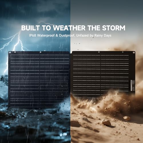 Image of ALLPOWERS SOLAX SE100 100W Solar Panel Solar Charger for P300 S2000 PRO R1500 LITE R2500 P1800 Solar Generator, Foldable Solar Panel with Adjustable Kickstand for Outdoor Camping Indoor RV