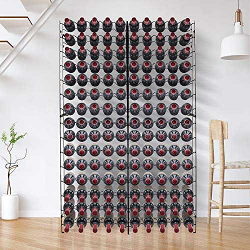 Sorbus Wine Rack Freestanding Floor - Wine Bottle Holder Holds 150 Bottles of Wine - 150 Bottle Capacity Wine Storage for Any Bar, Wine Cellar, Kitchen, Dining Room - Image 5