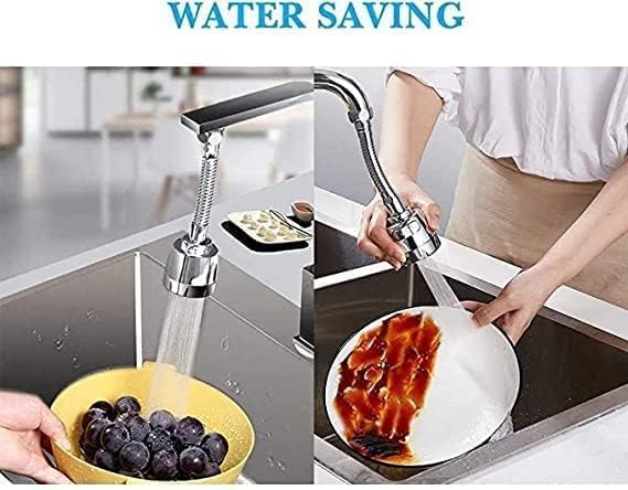 C2SK Switch Turbo Flex Faucet Extension – Flexible Stainless Steel Rotating Tap Nozzle with Dual Water Flow Modes - Water-Saving Kitchen Sink Faucet 3
