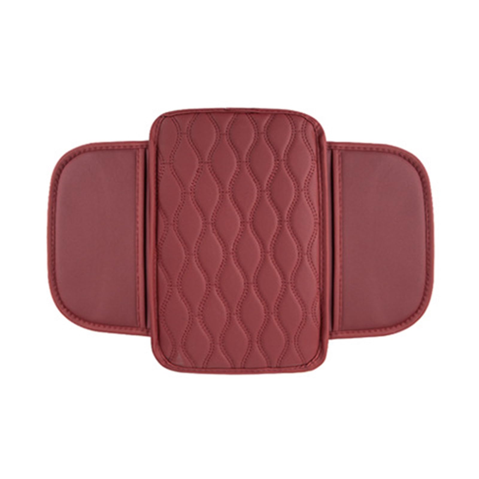 Hsioluted Quick Installation Car Center Console Leather Armrest Cushion Pad with 2 Storage Bags Interior Accessory Armrest Cover Car Organizers Cushion Pad Protections Automotive Storage Bag