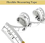 Bande de mesure sur mesure, 2PCS Bande de mesure de sot, 60” Tape de mesure pour le corps à coudre, centimètre et pouce Tape mesure, flexible
