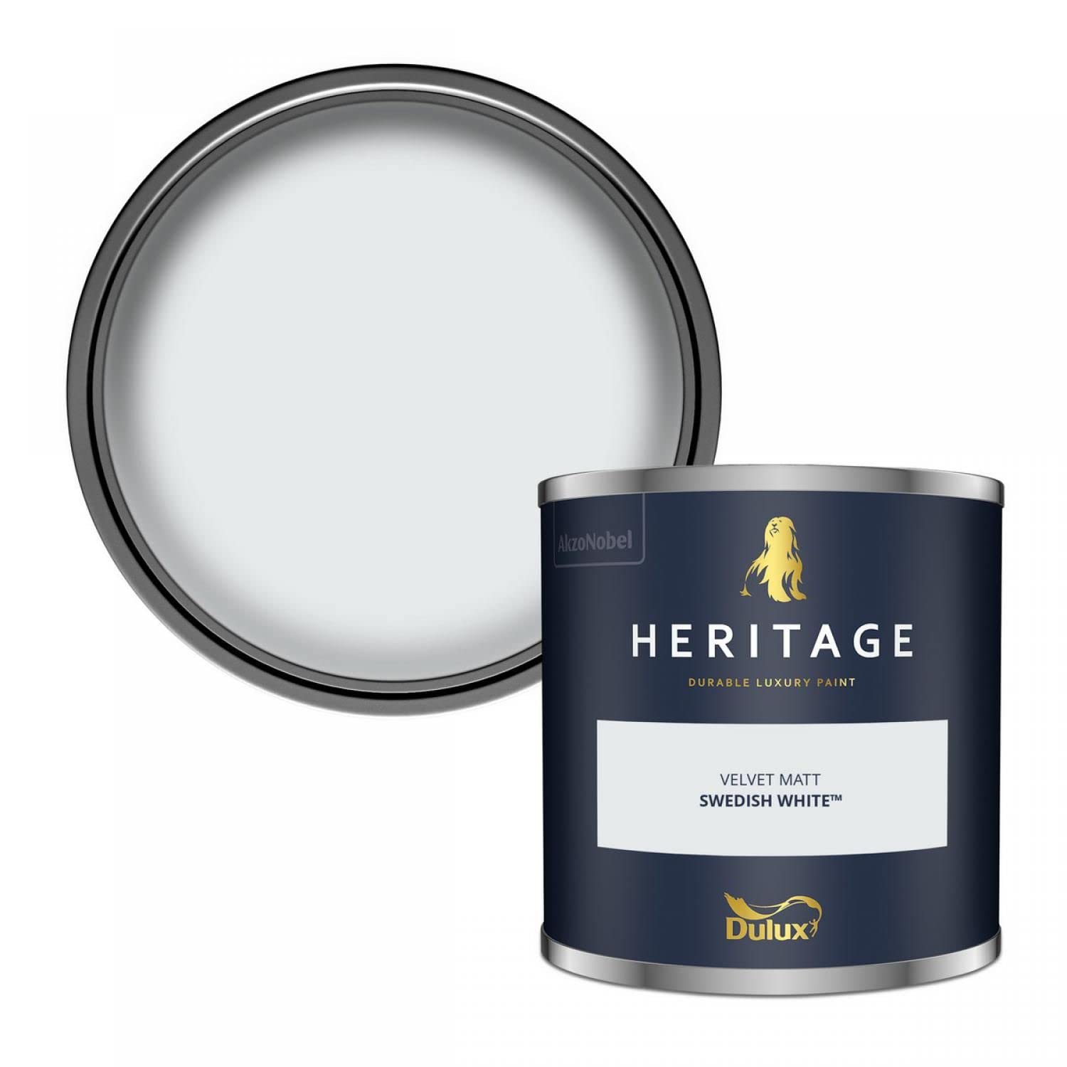 Dulux Trade Heritage Velvet Matt Emulsion Swedish White - 2.5ltr