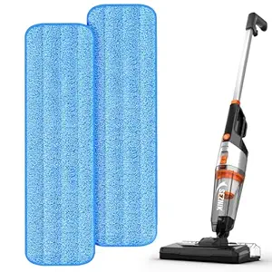 SEZNIK Reusable and Washable Mopping Pads Compatible Turbo Sweep 3-in-1 Handheld Vacuum Cleaner & Mop for All Types of Floors Pack of 1 (2 Pcs)