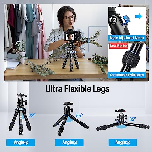 SIRUI AM203 Mini Travel Tripod with 360° B00K Ball Head,
