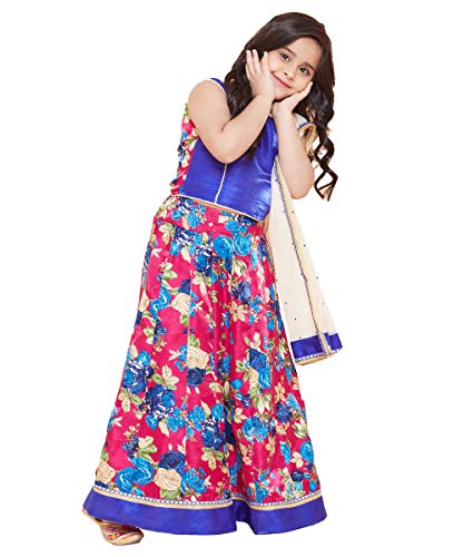 Image of TINY TOON Light Green Color Lehenga, Choli and Dupatta Set For Girl
