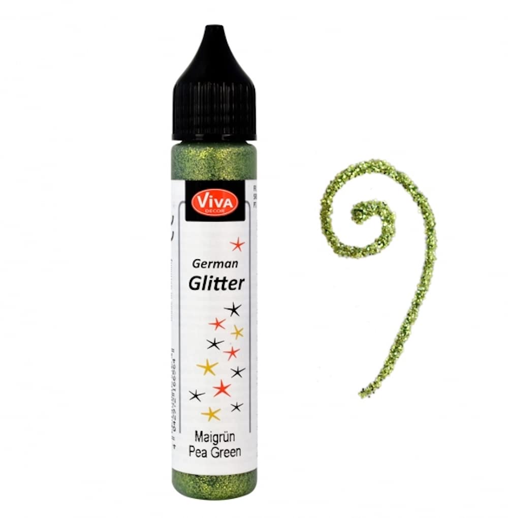 German-Glitter 28 ml - Pea green