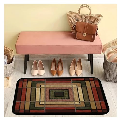 Tapis d'intérieur créatif antidérapant déco entrée 40x60cm - 4