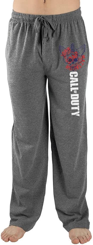 Mens Grey Call of Duty Video Game Sleep Pajama Pants-L