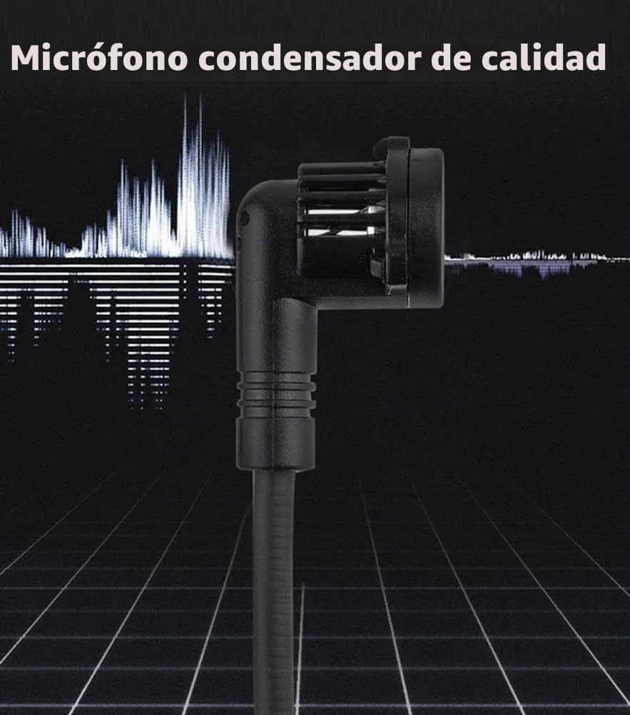 Micrófono de Saxofón Inalámbrico 2.4G, Clip en Instrumentos Musicales Micrófono, Receptor y Transmisor Inalámbrico, para Saxofón y más