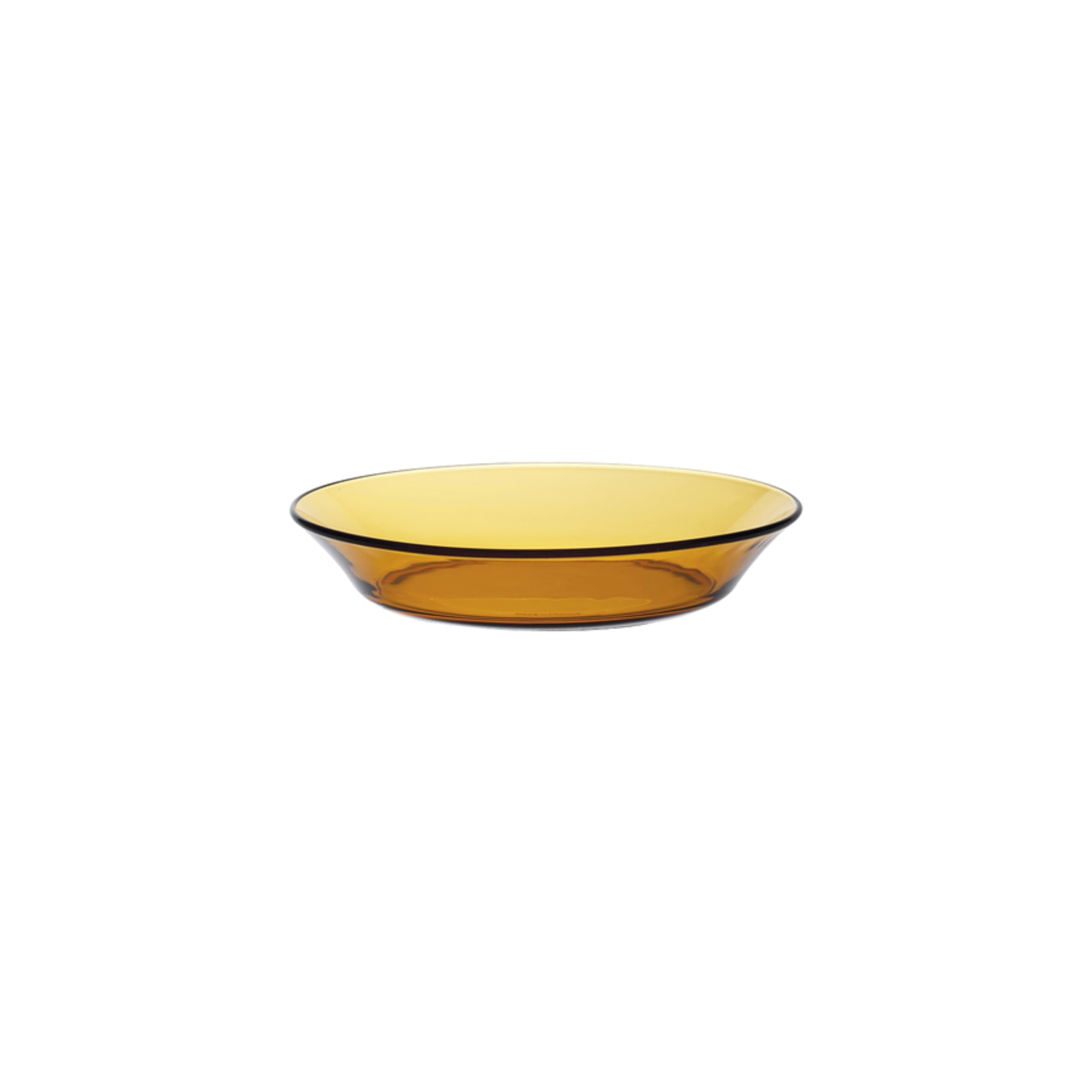 Duralex - Plato de Vidrio Hondo Lys Ambar, 19,​5 cm, 6 unidades
