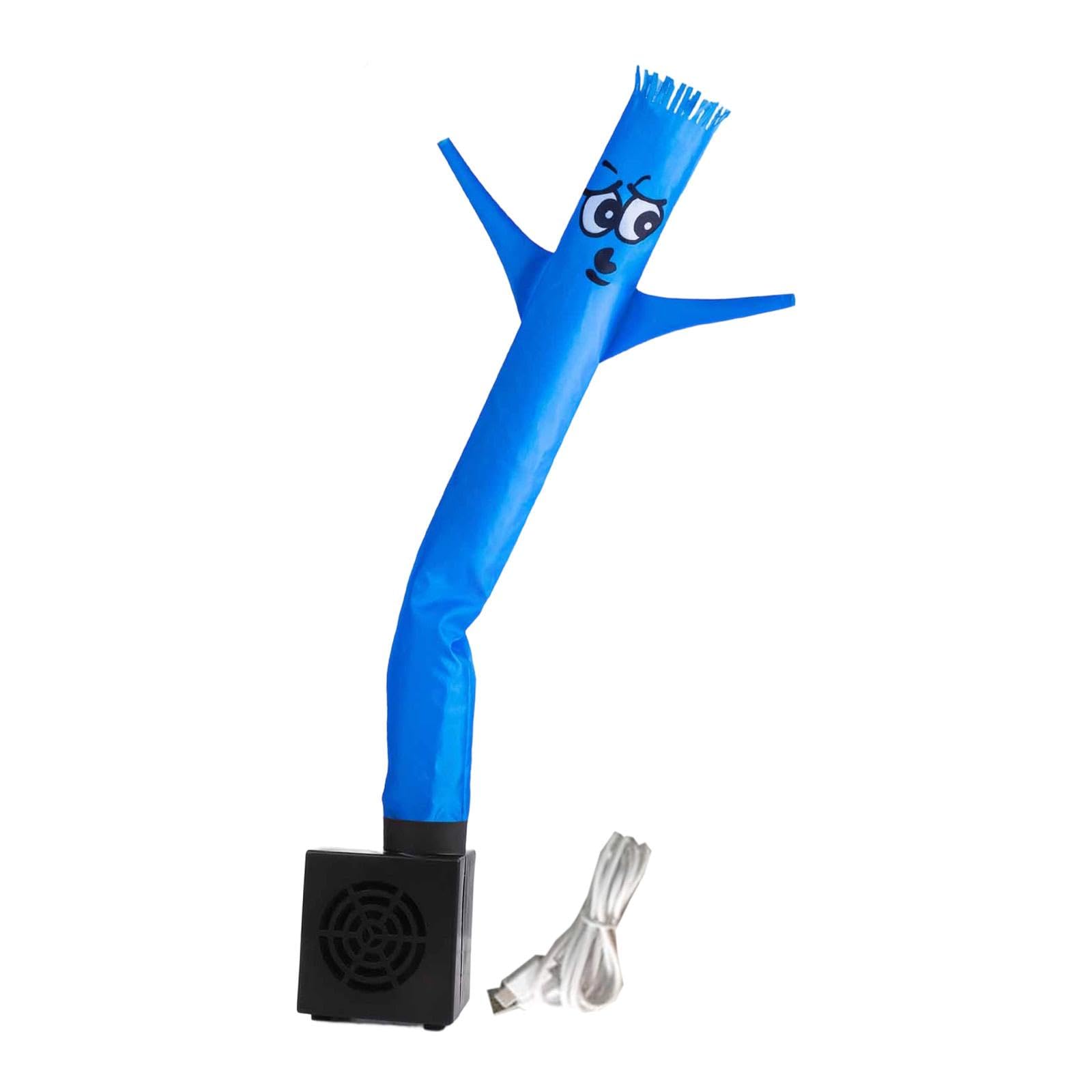 Aufblasbare Tanzfigur Blau mit USB-Anschluss und Gebläse für Partys Werbung Zuhause