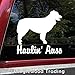 Minglewood Trading Haulin' Auss Vinyl Sticker -V1- Australian Shepherd Aussie Dog Puppy - Die Cut Decal - 4w x 4h inches - White