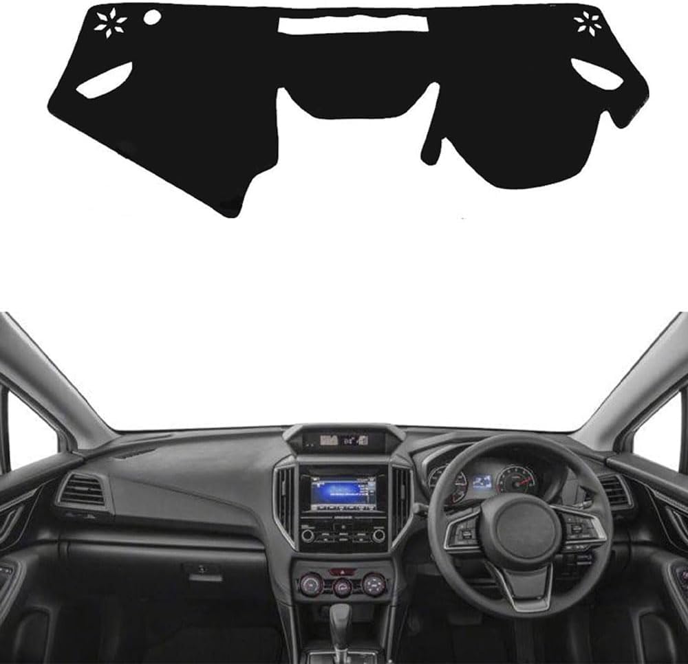 ZhangXD Car Dashboard Cover for Subaru Impreza 2017-2019, Non-Slip Dash Board Sun Shield Protector Anti-Glare Anti Dust Interior Accessories