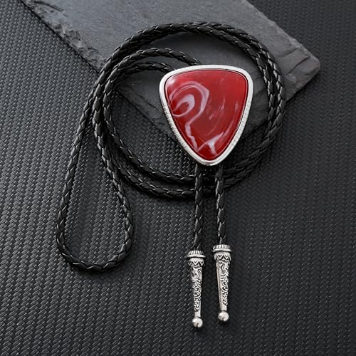 Image of Btilasif Bolo Tie for Women, Scorpion Bolo Tie Vintage Western Cowboy Stone Leather Neckties, Cowboy Gifts for Men