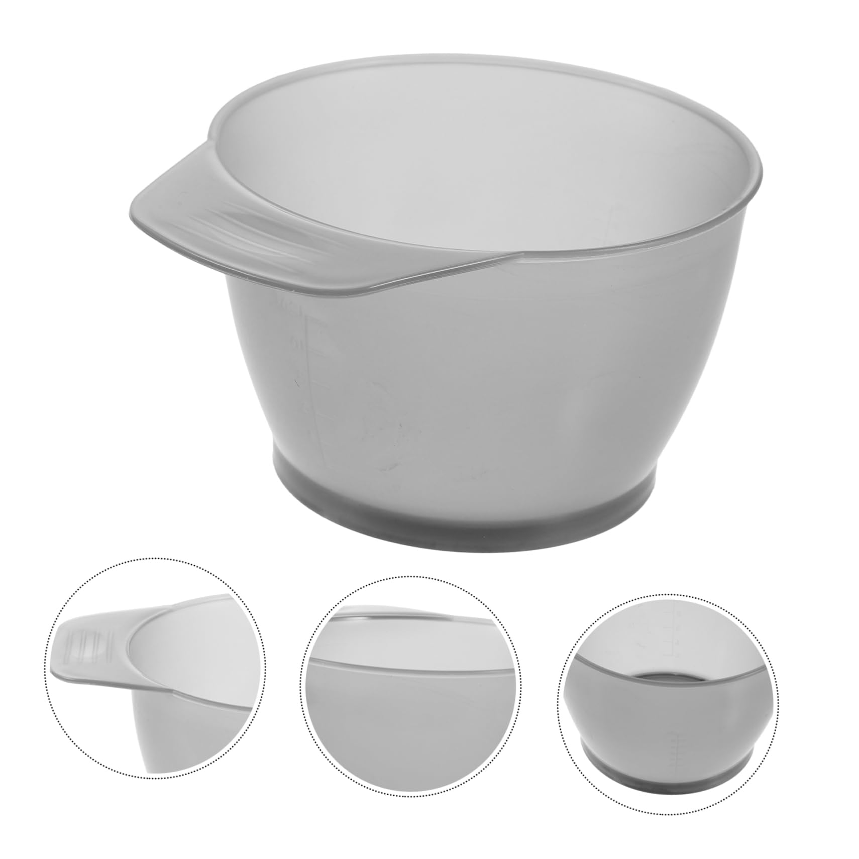 TOVINANNA Hair Coloring Bowl Set of 5 Dye Mixing Bowls Scale Black Professional Salon Hair Dyeing Tool for Home Use