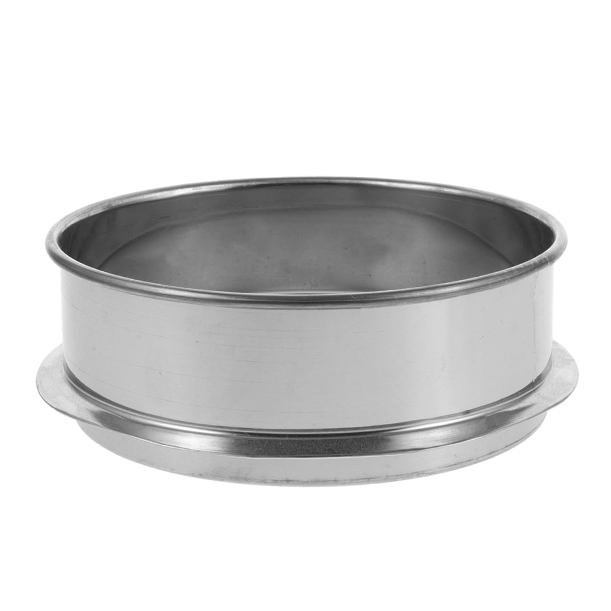 Operitacx Flour Sieve Stainless Steel Fine Mesh Strainers Flour Sieve Round Flour Sifter 20cm Garden Soil Sifter Sifting Pan Sieve for Sand Rocks