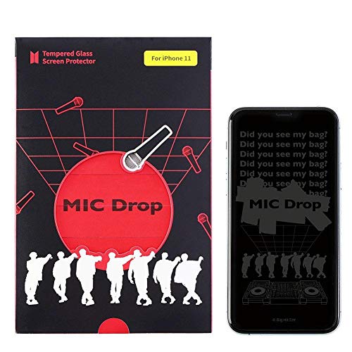 BTS MIC DROP_iPhone Tempered Glass Screen Protector (scratch-resistant, high definition) for iPhone 11(XR)
