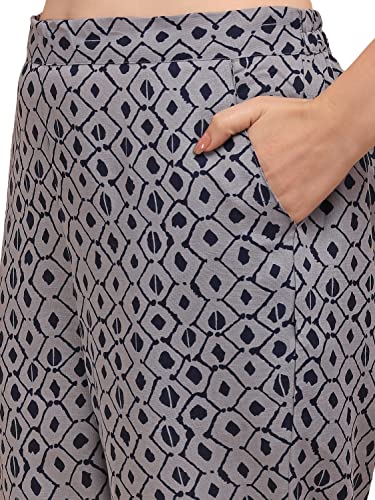 Image of NAINVISH Cotton Blend Kurta Pant Set | Ethnic Kaftan Co Ord Pant Set | Casual Wear Kaftan Pant & Top Set | Fancy Kaftan Top & Pant Set | Women Top & Pant