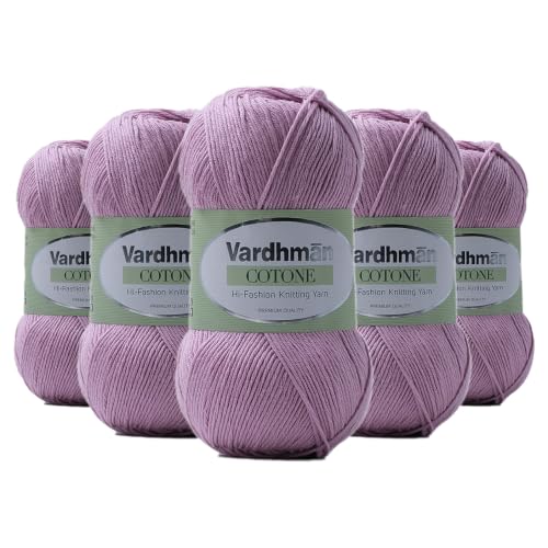 Image of Vardhman Cotone Cotton Acrylic Yarn 6 Ply Fine Weight Yarn | Pack-5