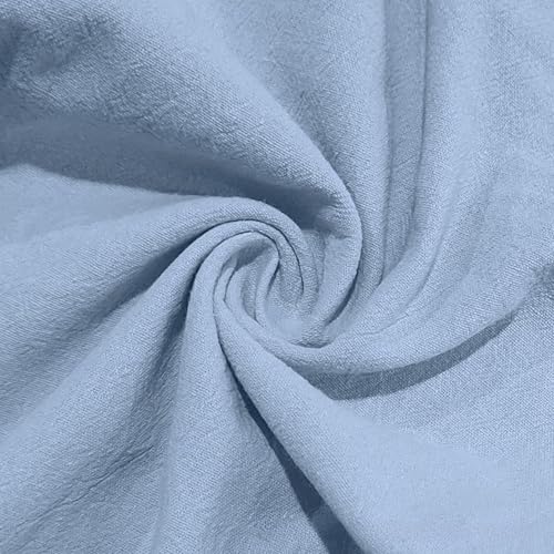 PORCLAY Mens Linen Casual Pants Elastic Waist Drawstring Hip Hop Trousers Wide Leg Yoga Beach 2025 Summer Pants 5