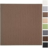 Nagine 吸着タイルマット 50×50cm 厚さ5mm40枚セット ペット用 防音 撥水 洗える 滑り止め カーペットマット 床暖房対応 カット可能 ずれない フローリングマット 賃貸OK おしゃれ DIY 子供部屋 リビング用（薄茶色）