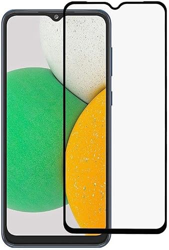 TISKO 9D Tempered Glass Screen Protector Compatible with Samsung Galaxy A03 – Full Coverage, 9H Hardness, HD Clarity, Bubble Free