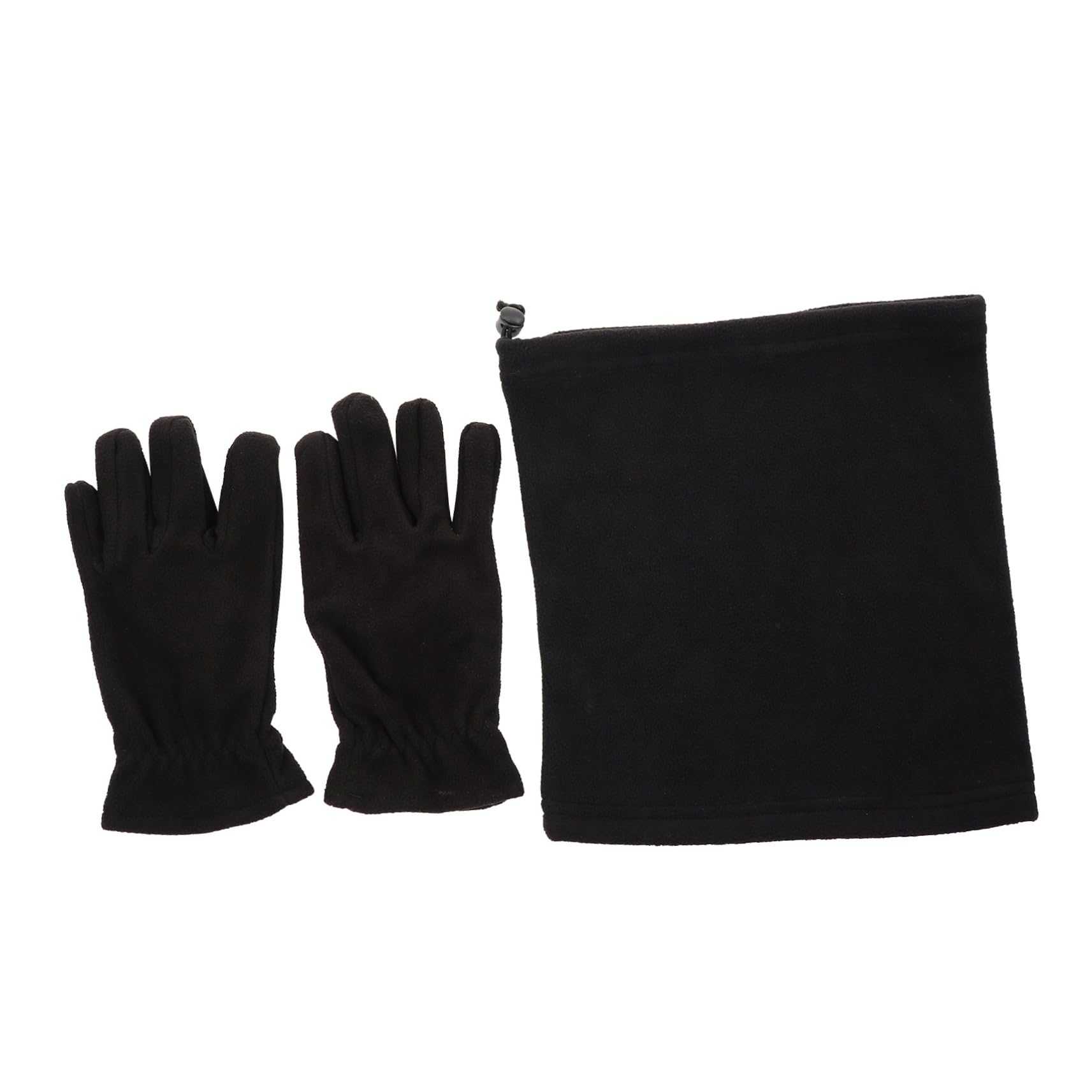 minkissy 1 Set Cold Protection Thick Fleece Scarf Gloves Comfortable Warm Gear for Outdoor Activities for Staying Cozy Cold Weather