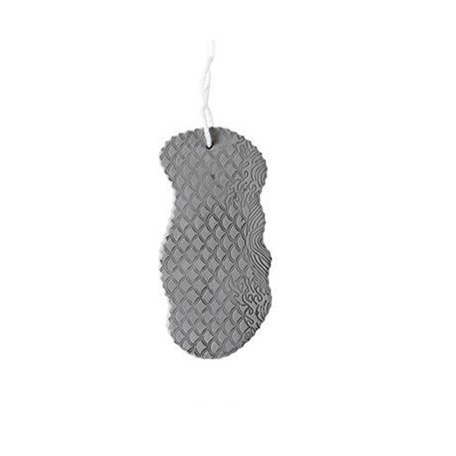 Esponja suave de cepillado en seco, exfoliante para baño, esponja exfoliante, cepillo de ducha, limpiador de piel corporal, removedor de piel muerta (Grau)