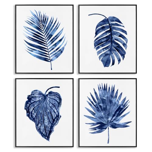 Varied Leaves Botanical Plant, 16 x 20 Inch Framed Giclée Print Set