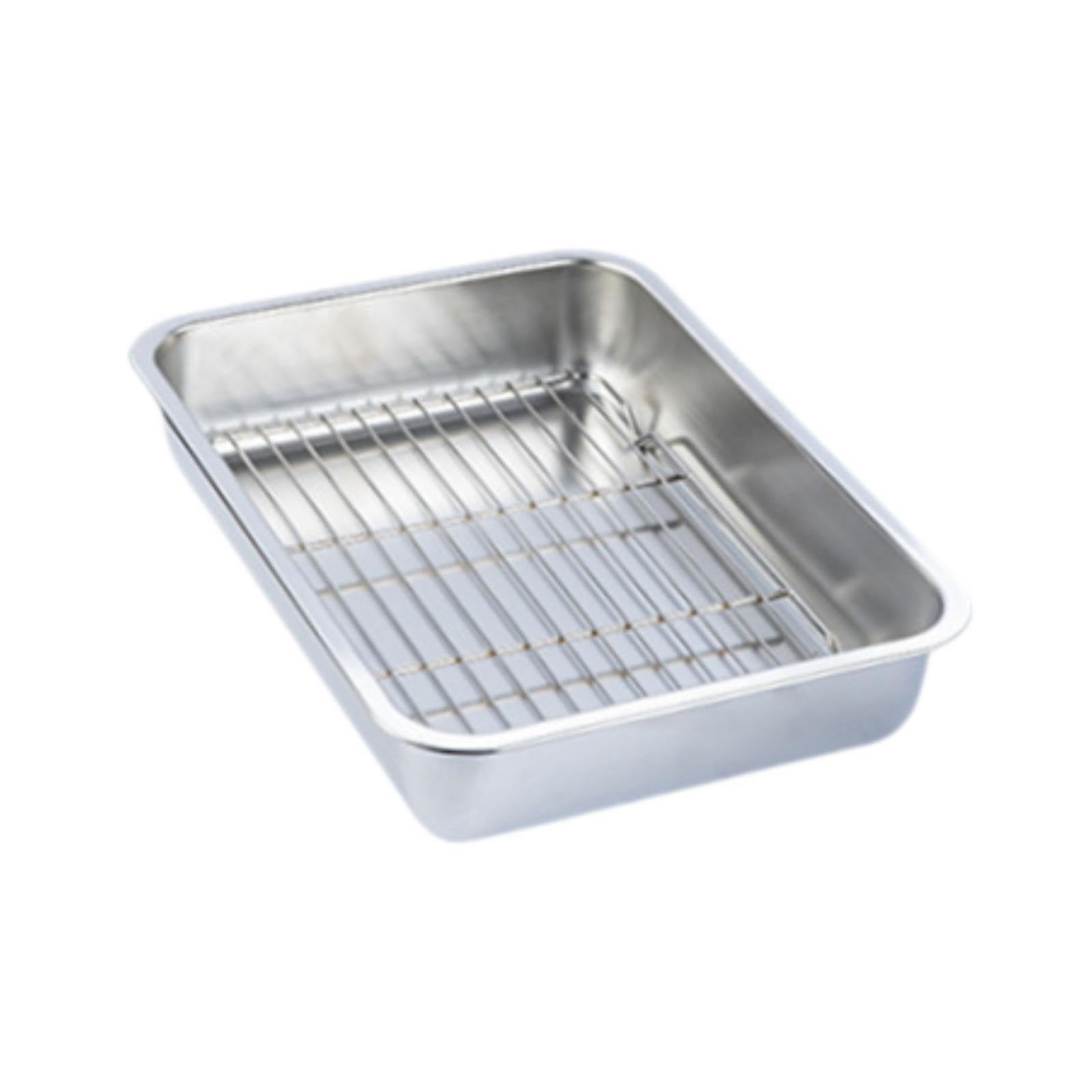 Plaque de cuisson avec grille pour four grand format 50x35cm