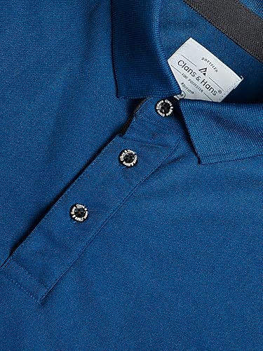 Image of Clans & Hans Men's Solid Regular Fit Polo T Shirt | Collar Tshirts | Half Sleeves |Plain T-Shirt for Men (Available in Plus Size)