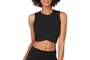 Sanutch Black Tank Tops for Women Cropped